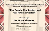 “ One People, One Destiny and Our Return is Certain “ 